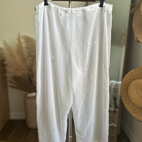 Swim Cover Up Pants with Drawstring - Picture 4 of 4